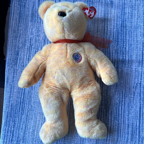 Ty Beanie Buddy - Sunny The Bear (13in) - Picture 5 of 6